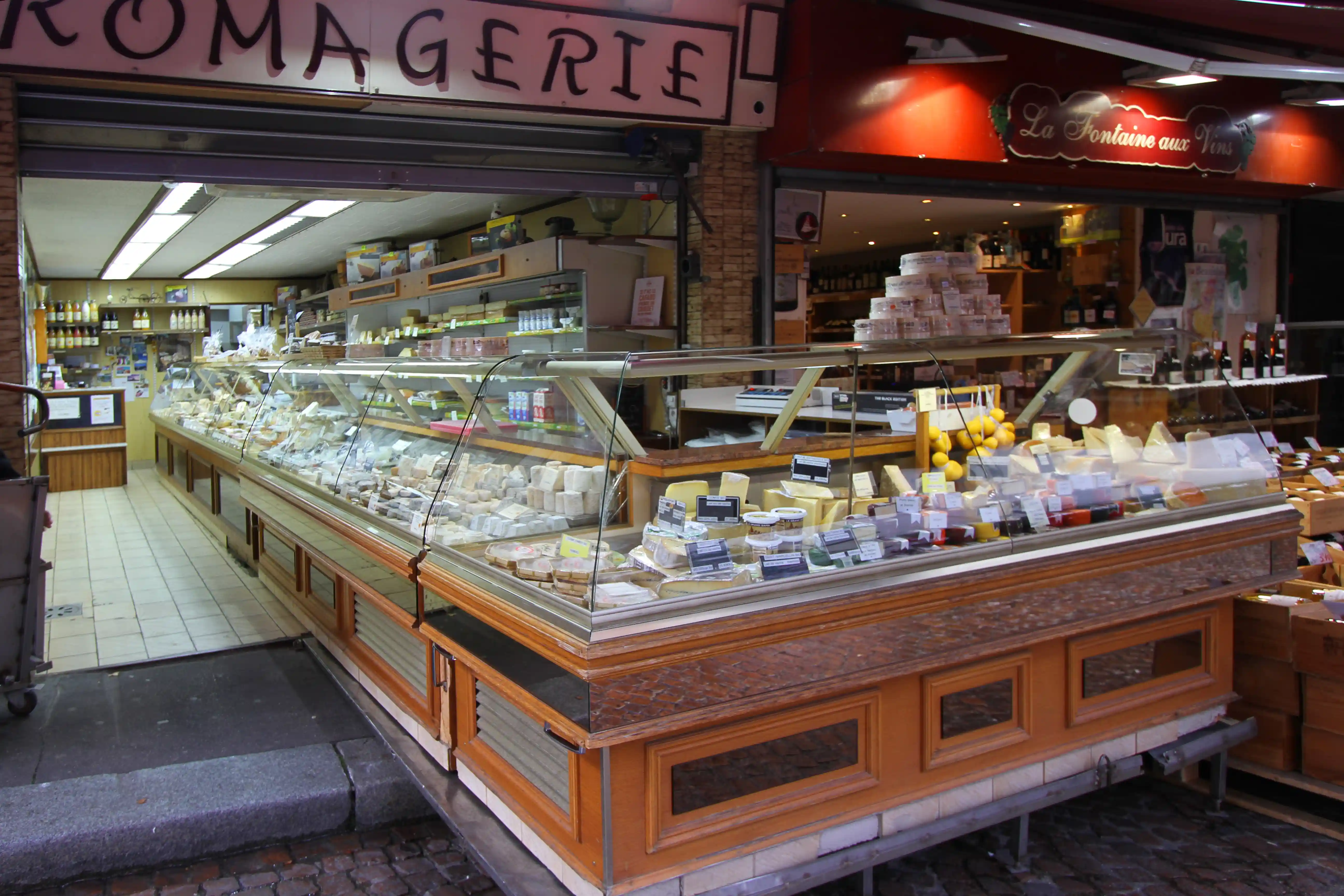 Cheese selection at Latin Quarter fromagerie